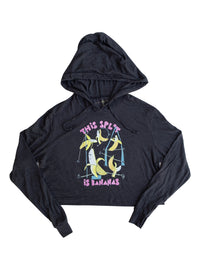 This Spl*t is Bananas Lite Cropped Hoodie