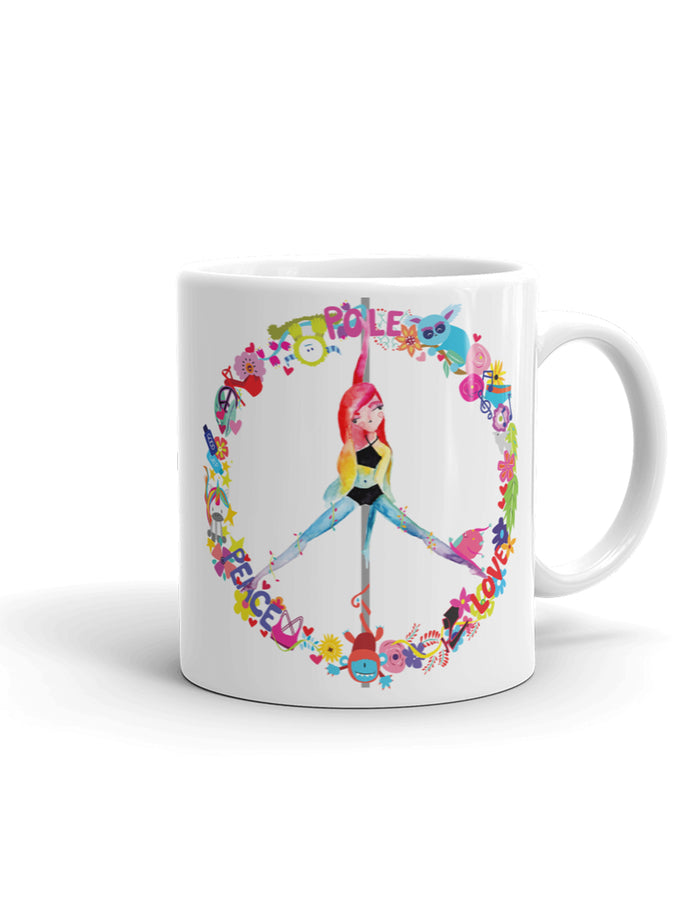 Peace, Pole, Love Mug