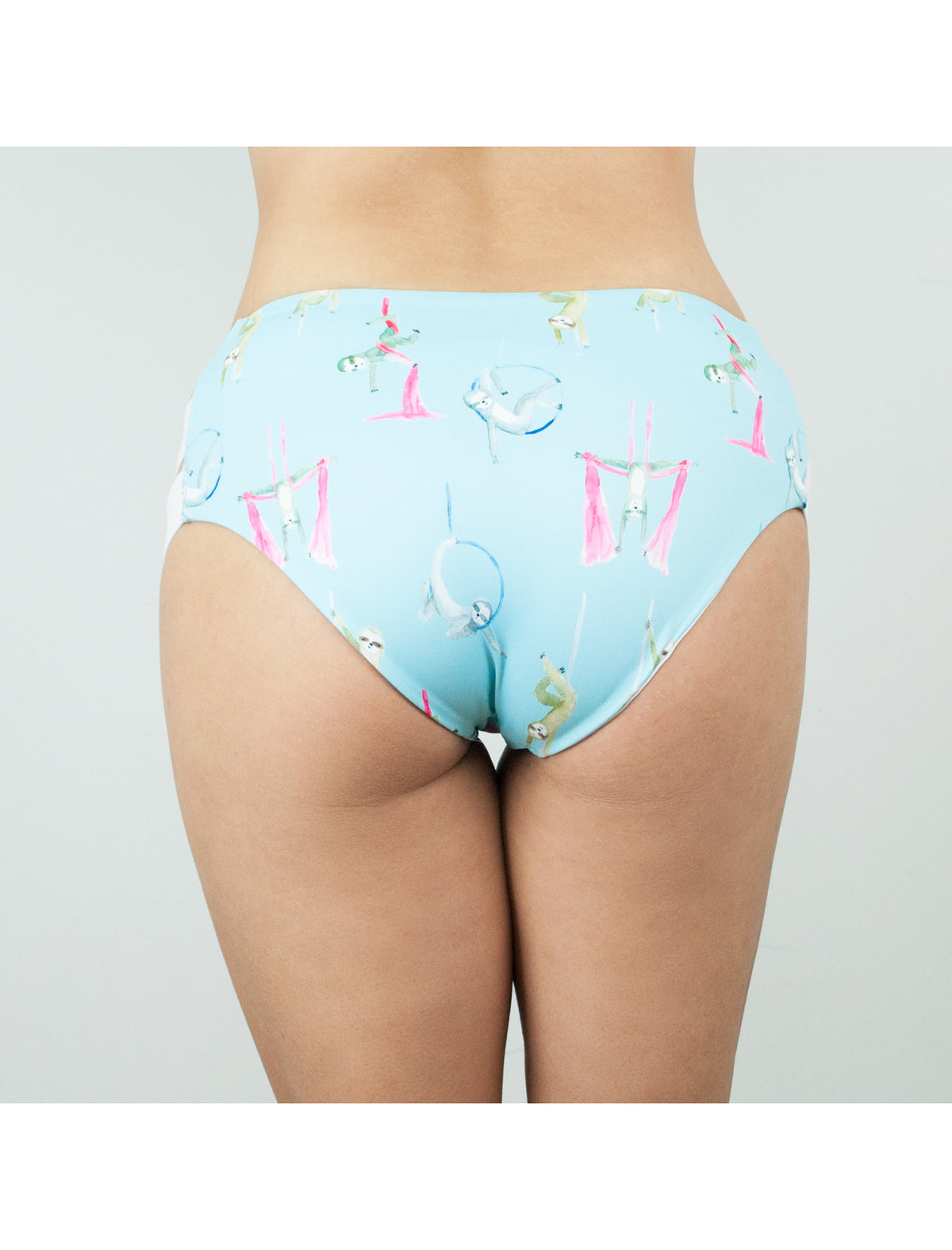 Circus Sloths Strappy Side Shorts