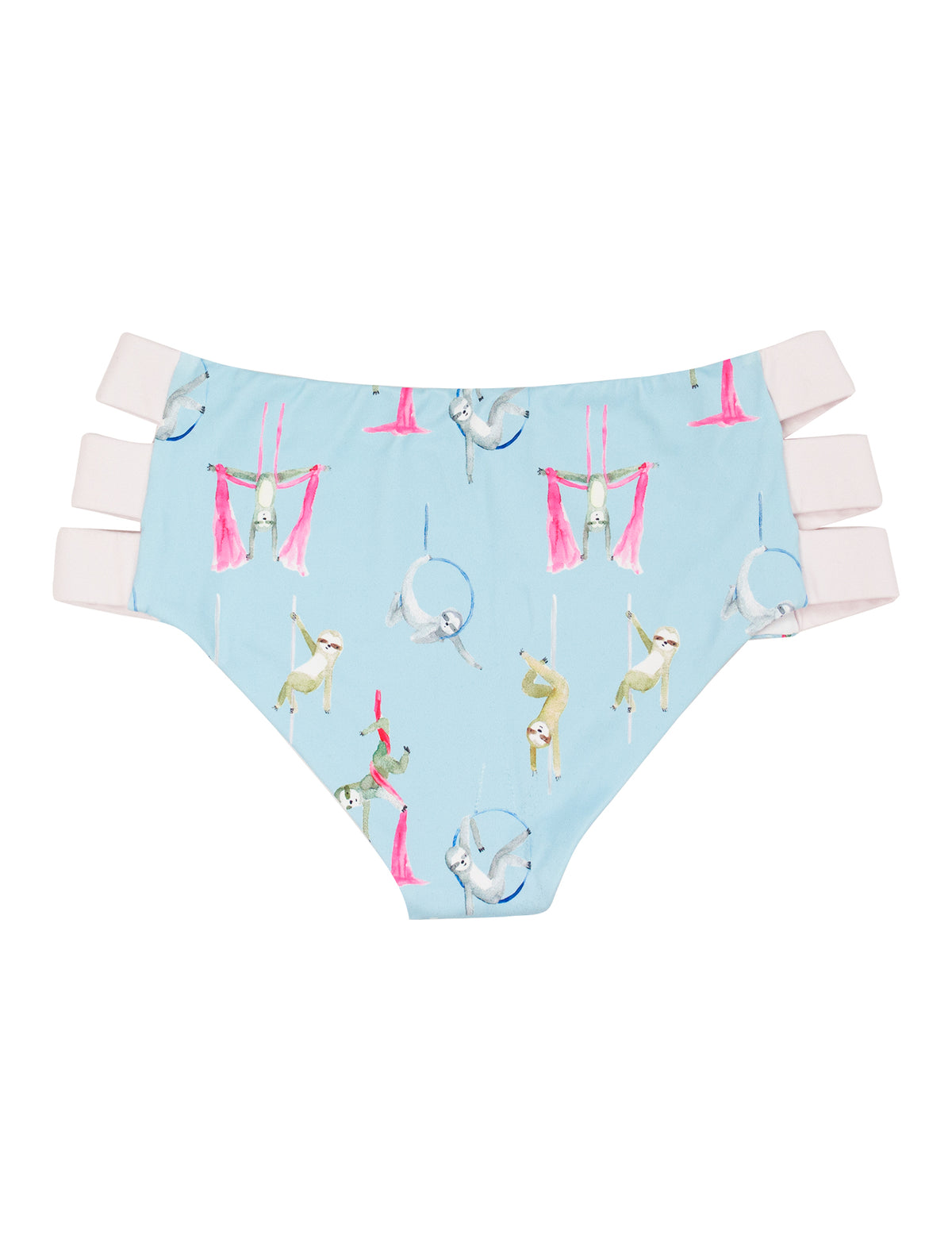 Circus Sloths Strappy Side Shorts