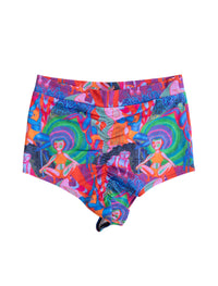 Rainbow Dancers Sunset Super High Waist Cheeky Shorts