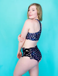 Off Duty Poler Lace Up High Waisted Shorts