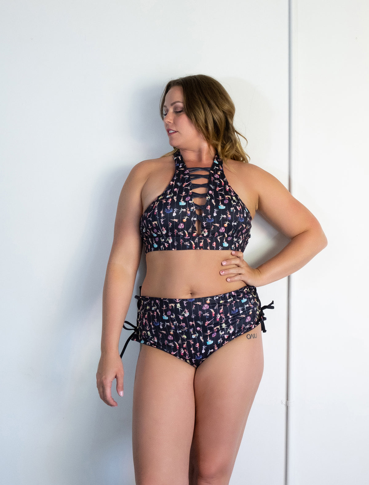 Off Duty Poler Lace Up High Waisted Shorts