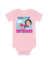 Mama Is My Superhero Customizable Baby Bodysuit
