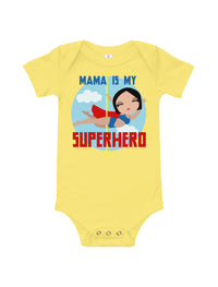 Mama Is My Superhero Customizable Baby Bodysuit