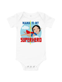 Mama Is My Superhero Customizable Baby Bodysuit