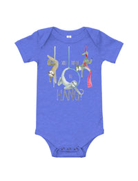 Circus Sloths Baby Short Sleeve One Piece