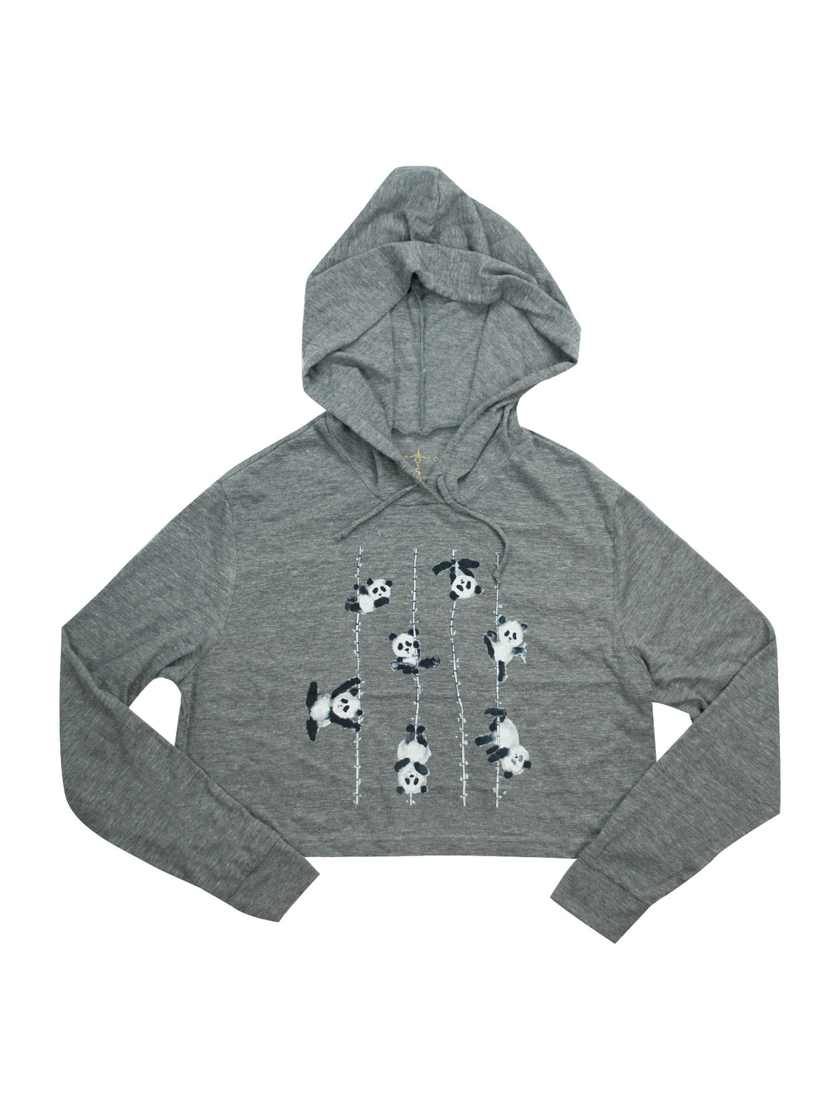 Poling Pandas Cropped Hoodie