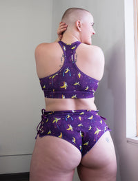 Banana Splits Purple Criss Cross Bra