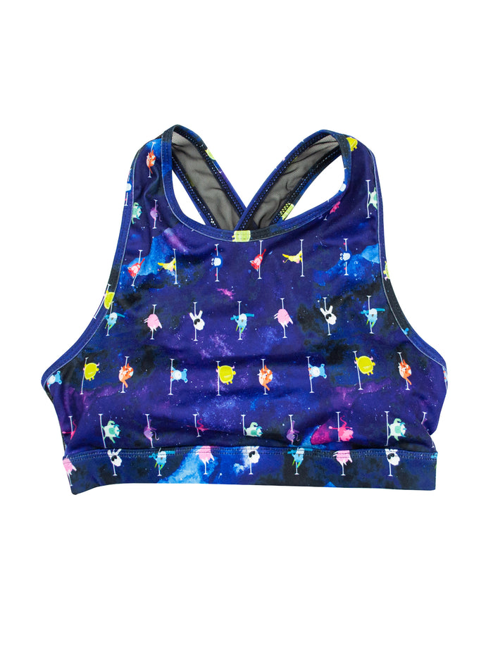 Beast Mode Galaxy Cross Mesh Bra