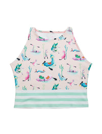 Low Flow Llamas Active Crop Top