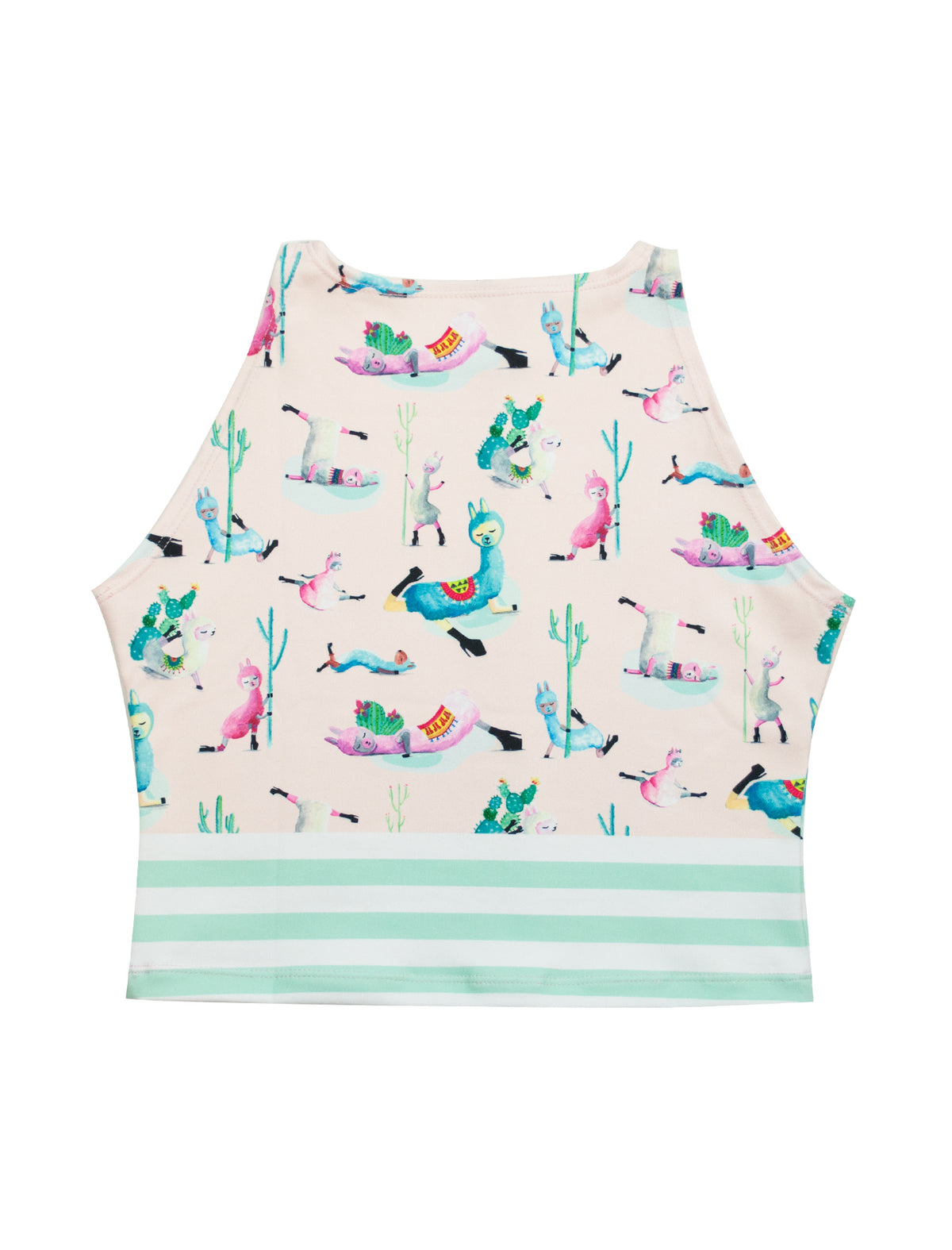 Low Flow Llamas Active Crop Top