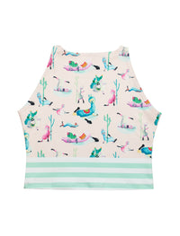 Low Flow Llamas Active Crop Top