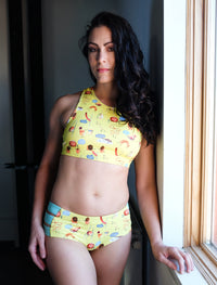 Potatoes Cross Mesh Bra