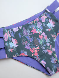 Pole & Plants Forest Strappy Side Shorts