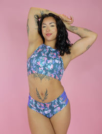 Pole & Plants Forest Strappy Side Shorts