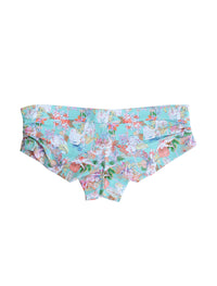 Pole & Plants Mint Side Scrunch Boy Shorts