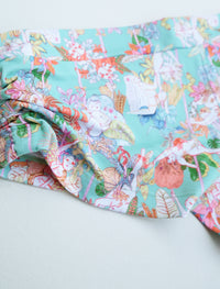 Pole & Plants Mint Side Scrunch Boy Shorts