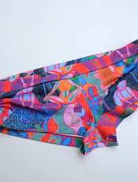 Rainbow Dancers Sunset Side Scrunch Boy Shorts