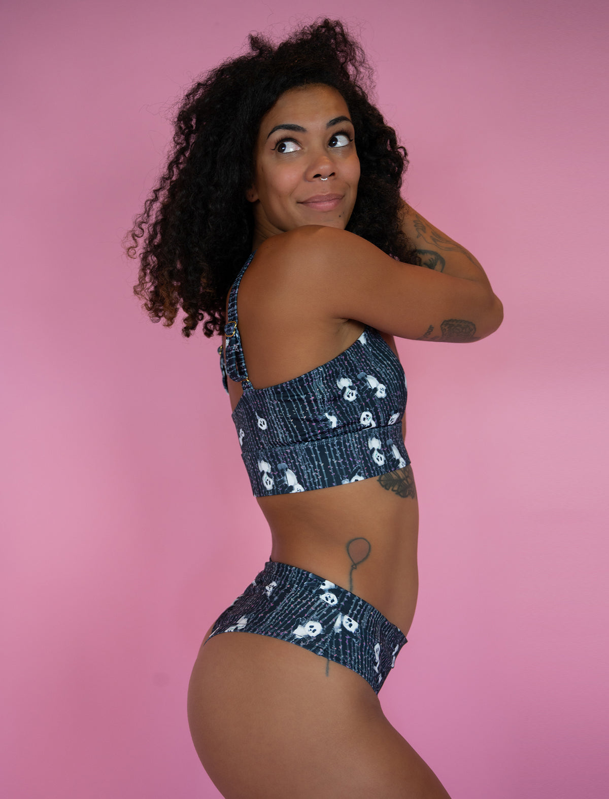 Night Poling Pandas Cheeky Shorts