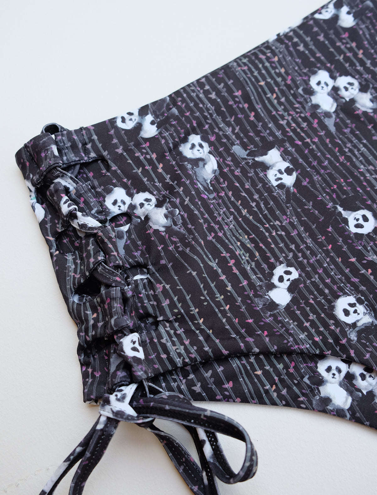 Night Poling Pandas Lattice Shorts