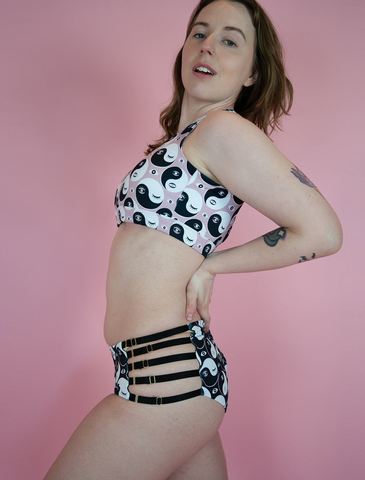 Yin Yang Eyes Midnight Super Strap Shorts