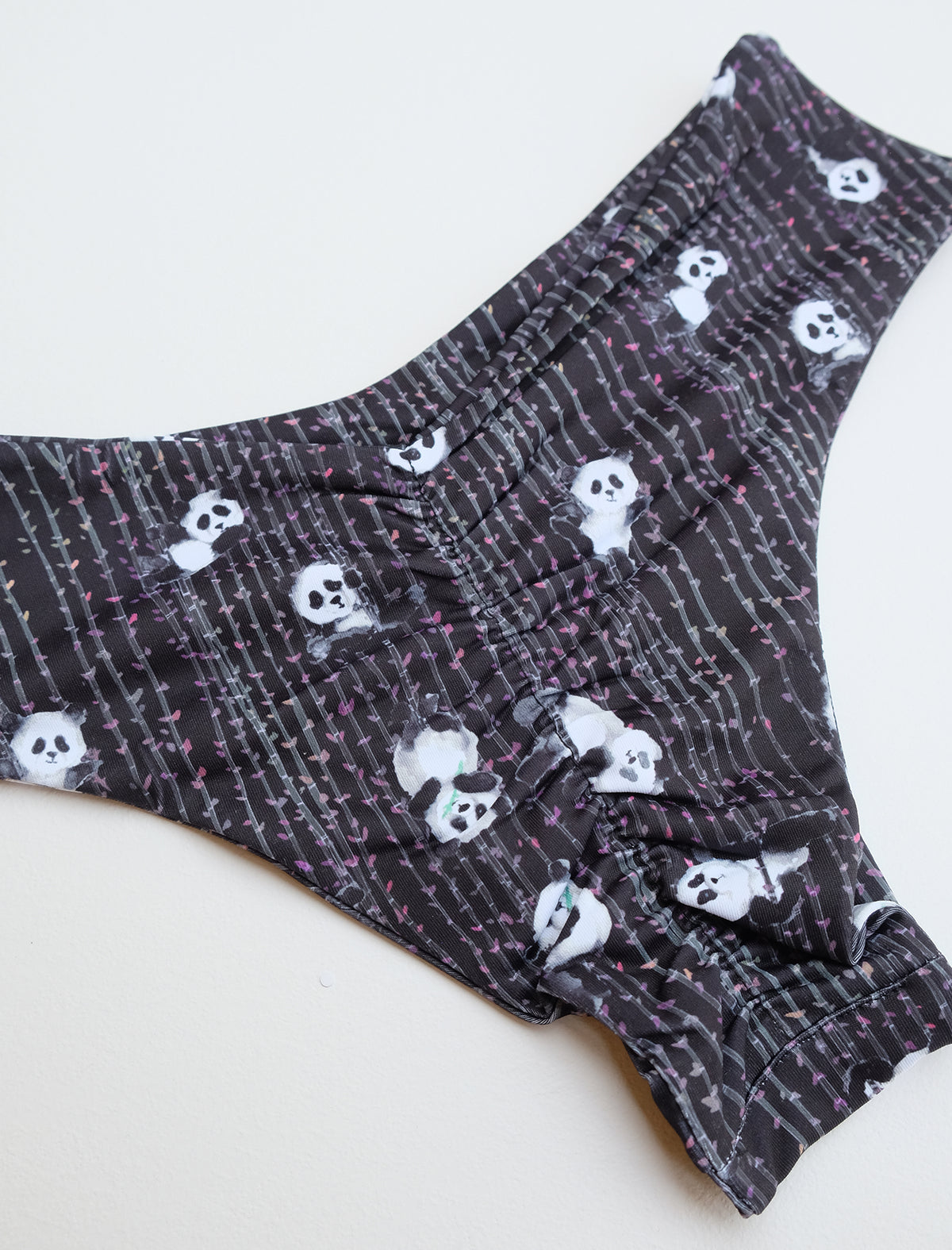 Night Poling Pandas French Cut Shorts