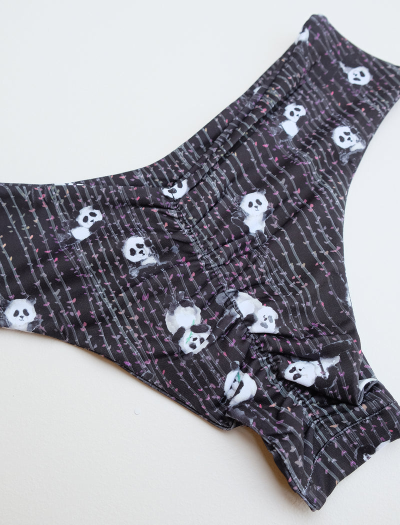 Night Poling Pandas French Cut Shorts