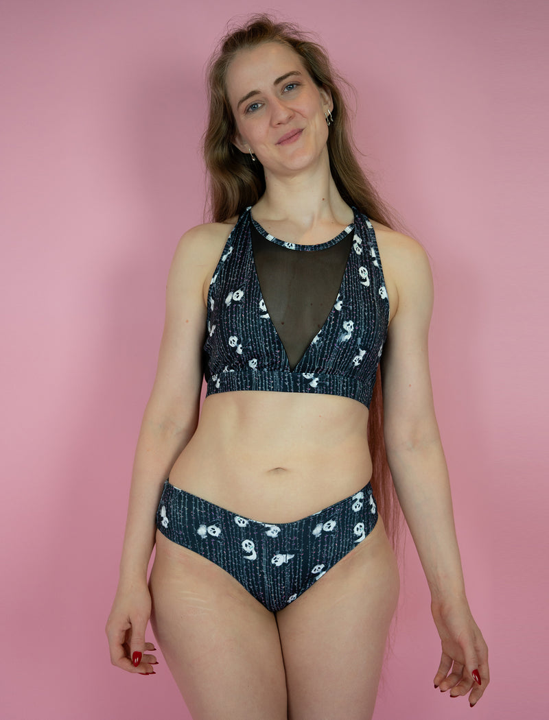 Night Poling Pandas French Cut Shorts
