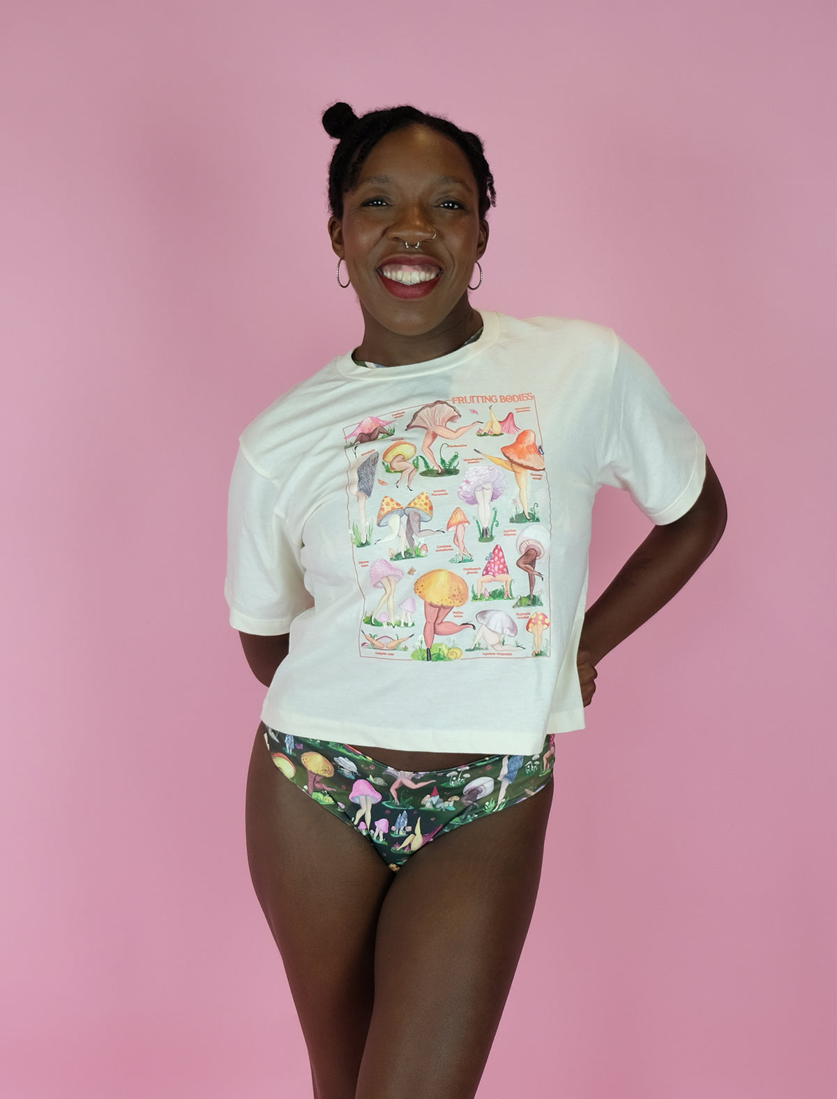 Fruiting Bodies Mushrooms Boxy Tee