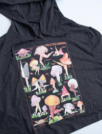 Fruiting Bodies Mushrooms Lite Cropped Hoodie