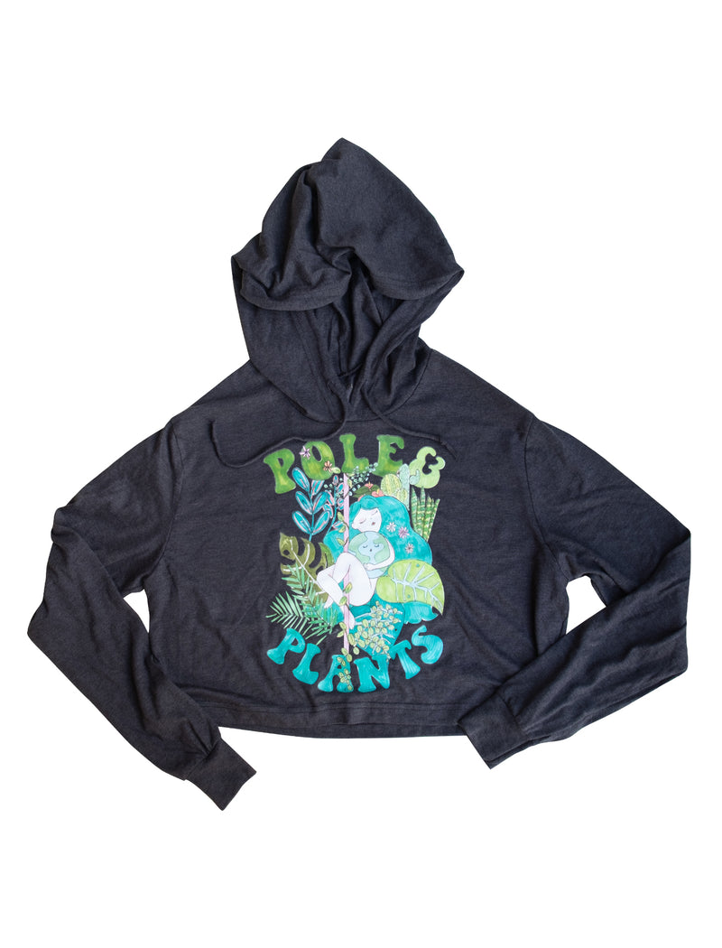 Pole & Plants Lite Cropped Hoodie