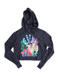 Rainbow Dancers Light Cropped Hoodie