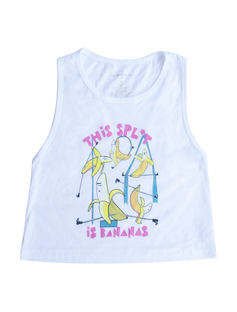 This Spl*t is Bananas Cropped Tank