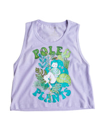 Pole & Plants Cropped Tank