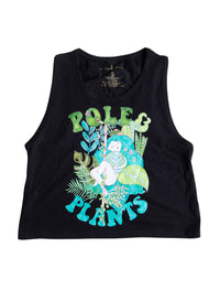 Pole & Plants Cropped Tank