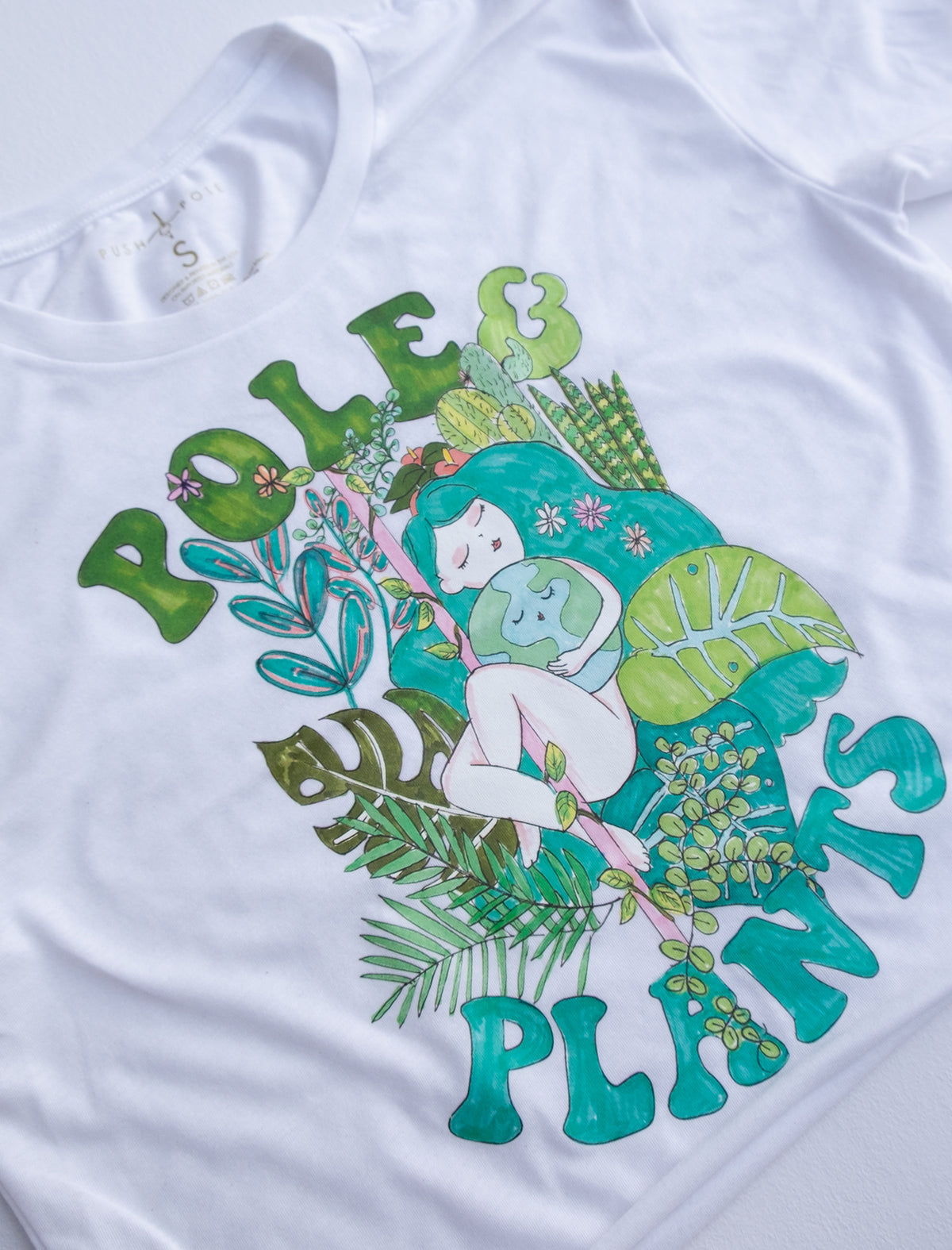 Pole & Plants Crop Tee