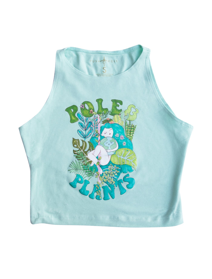 Pole & Plants High Neck Crop Top