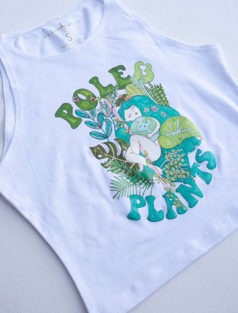 Pole & Plants High Neck Crop Top