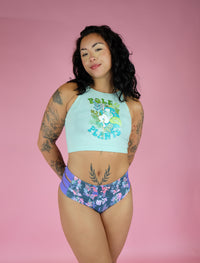 Pole & Plants High Neck Crop Top