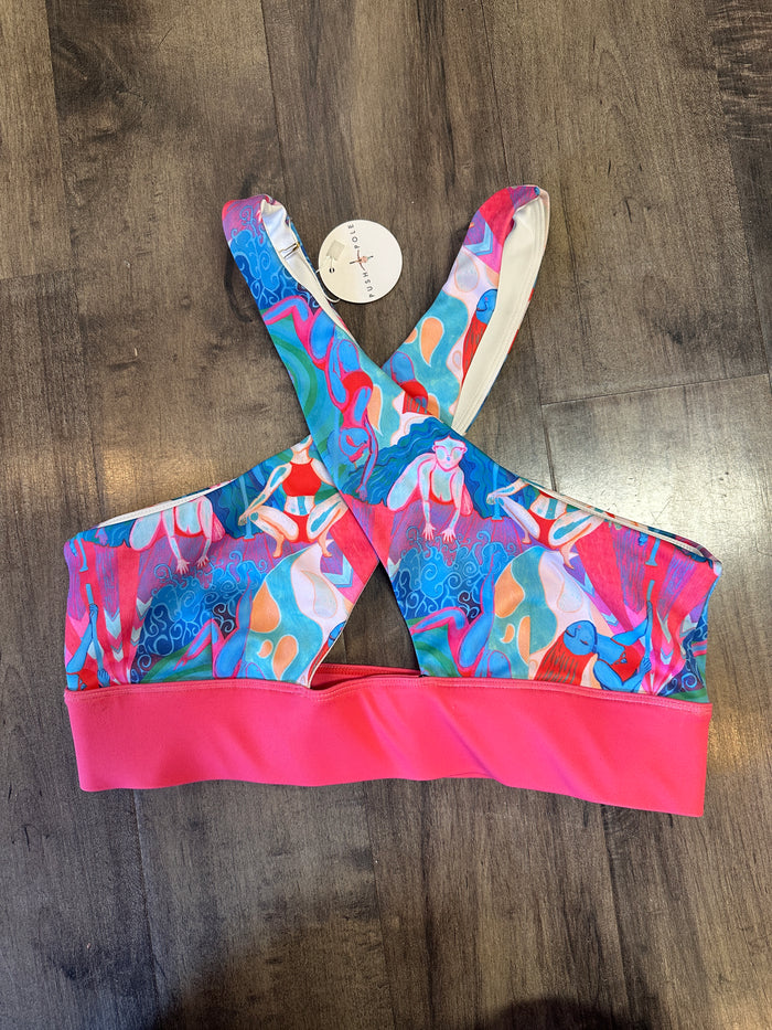 *SAMPLE* Rainbow Dancers Peekaboo Bra Sz M