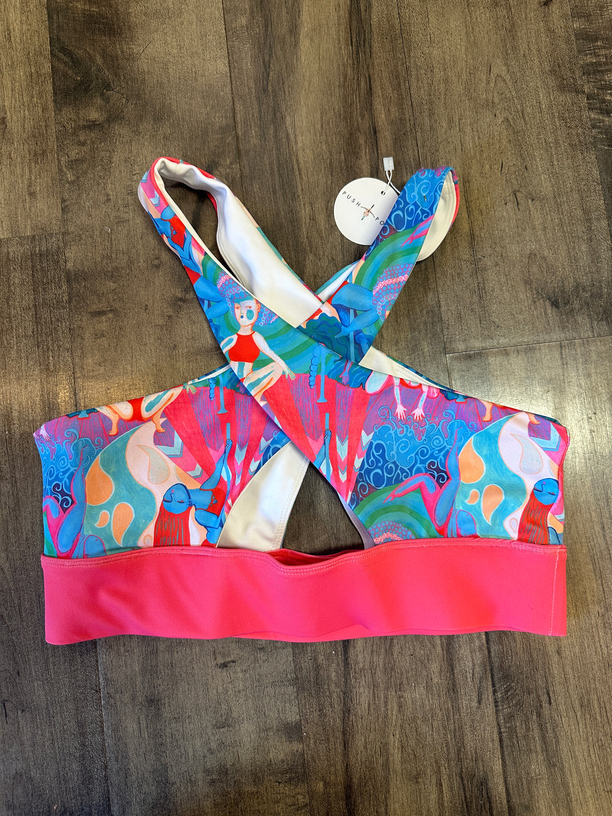 *SAMPLE* Rainbow Dancers Peekaboo Bra Sz M