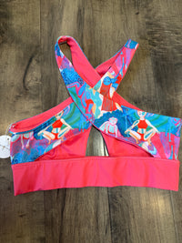 *SAMPLE* Rainbow Dancers Peekaboo Bra (pink lining) Sz M