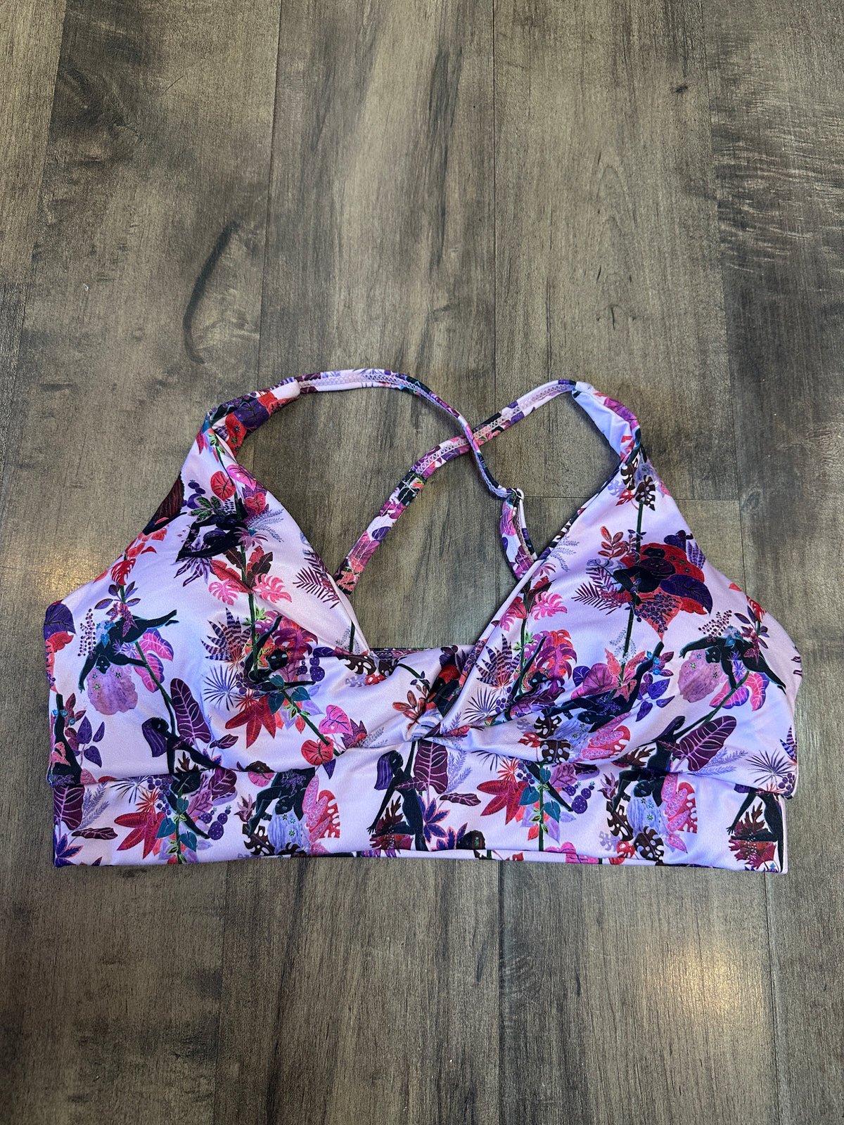 *SAMPLE* Pole & Plants Lavender Twist Bra Sz M