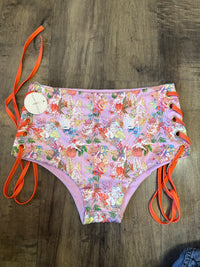 *SAMPLE* Pole & Plants Pink Lace Up Shorts Sz M