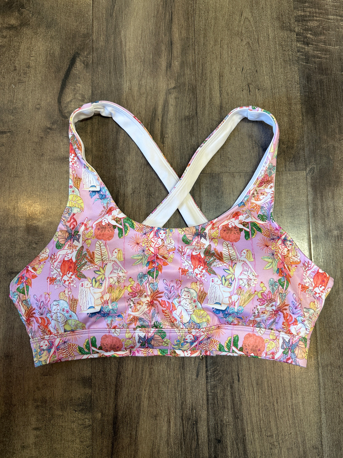 *SAMPLE* Pole & Plants Pink Scoop Bra Sz M