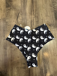 *SAMPLE* Yin Yang Eyes High Waist French Cut Shorts Sz S/M