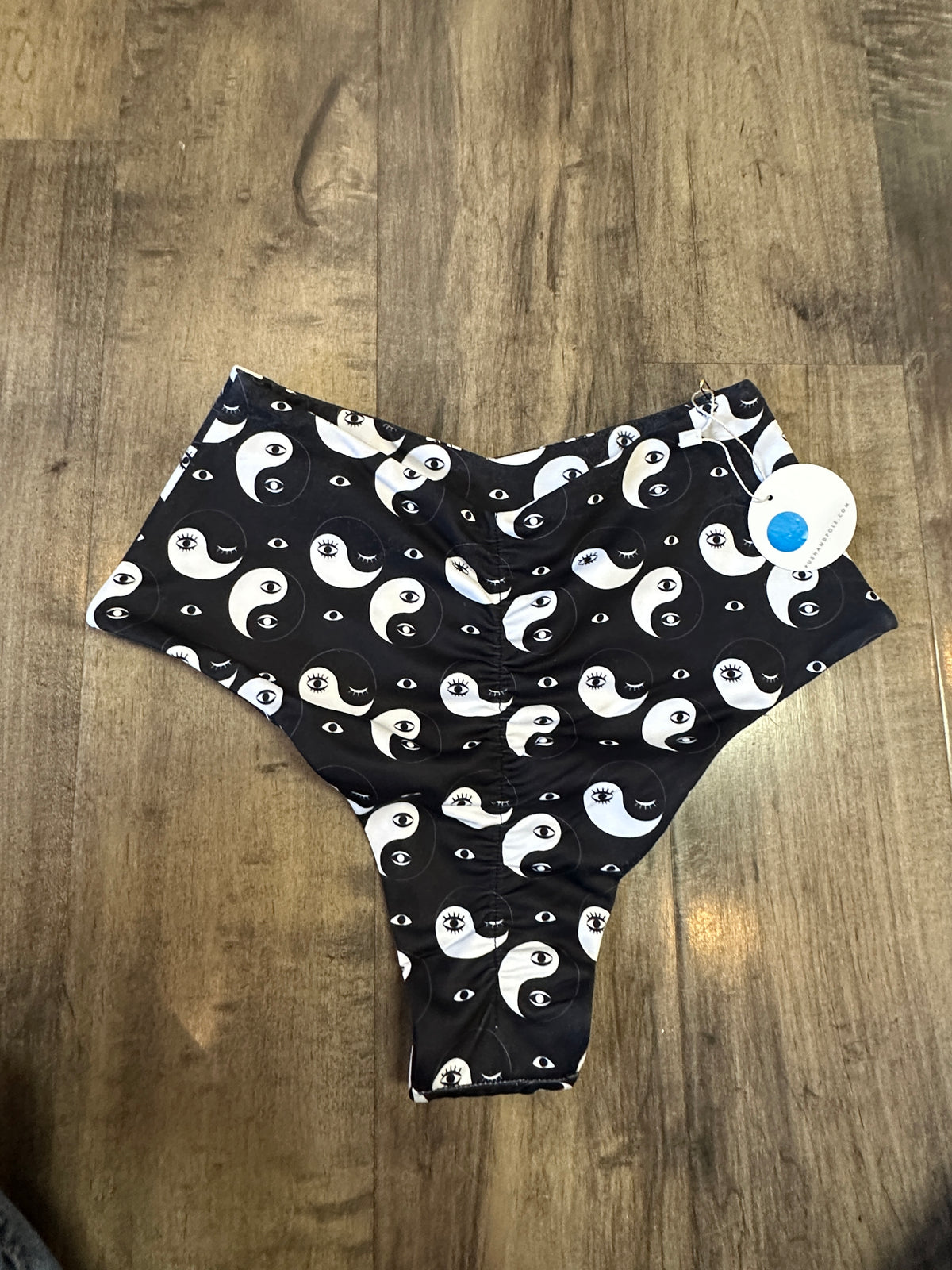 *SAMPLE* Yin Yang Eyes High Waist French Cut Shorts Sz S/M