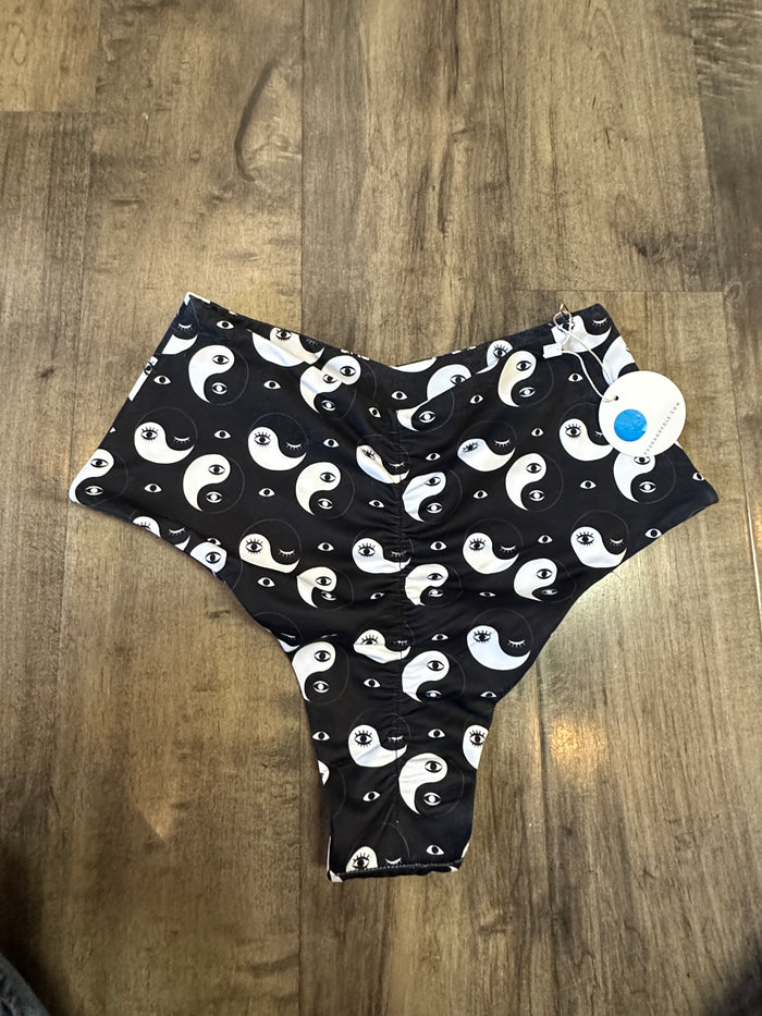 *SAMPLE* Yin Yang Eyes High Waist French Cut Shorts Sz S/M