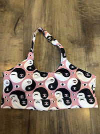 *SAMPLE* Yin Yang Rose Halter Bra Sz M